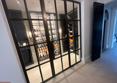 Steel door and fixed screen