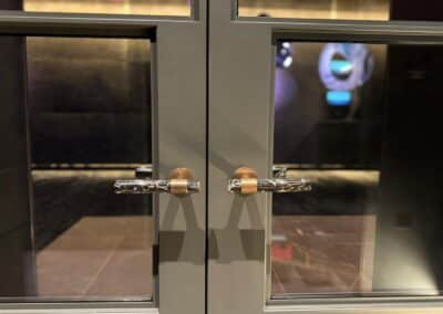 Steel door handles